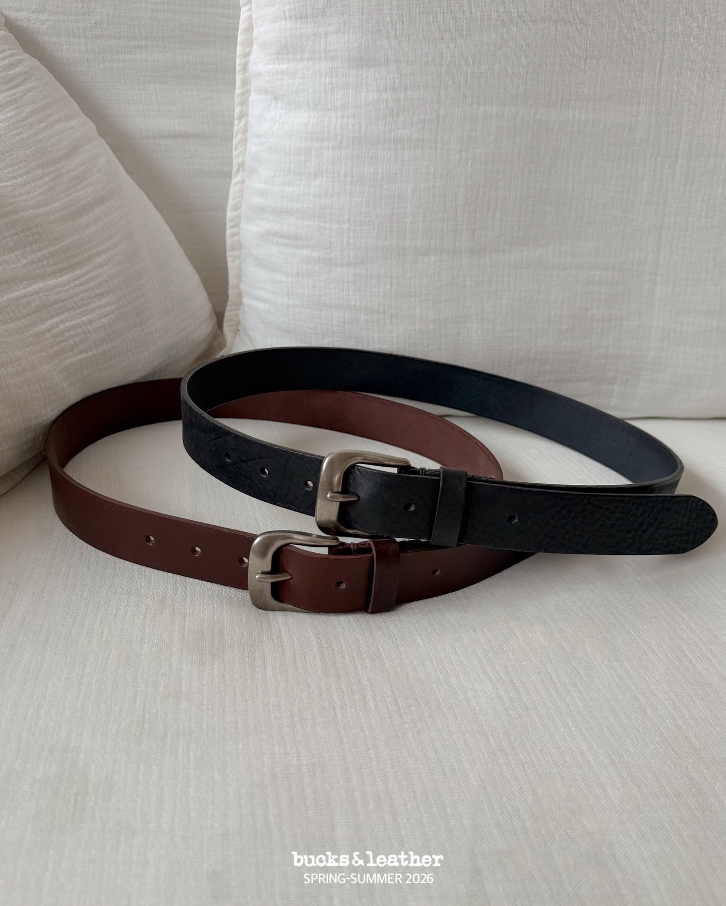 預訂_30mm Vintage Belt By Bucks & leather