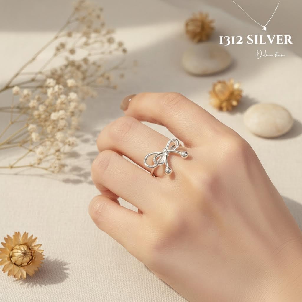 S925 -ER0071 Ribbon Ring