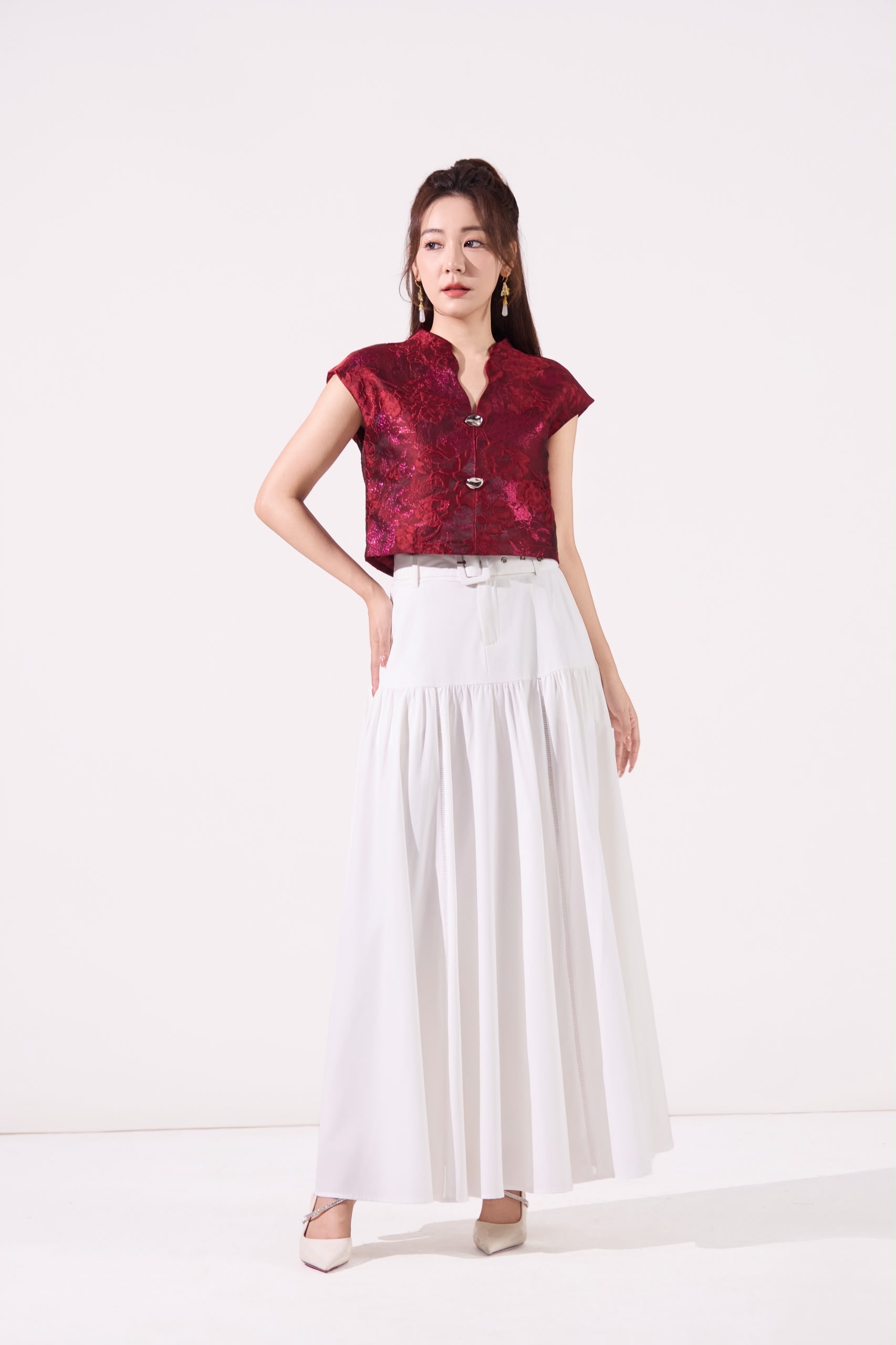 10141400 Rosalune Qipao Top