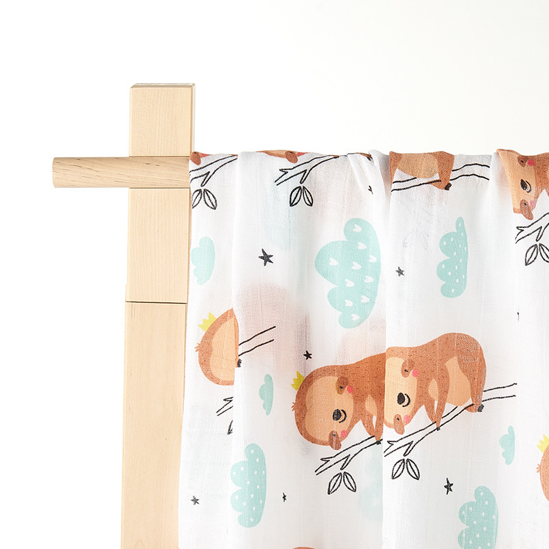 Kangobaby嬰兒竹纖雙層大紗巾 - 1條裝