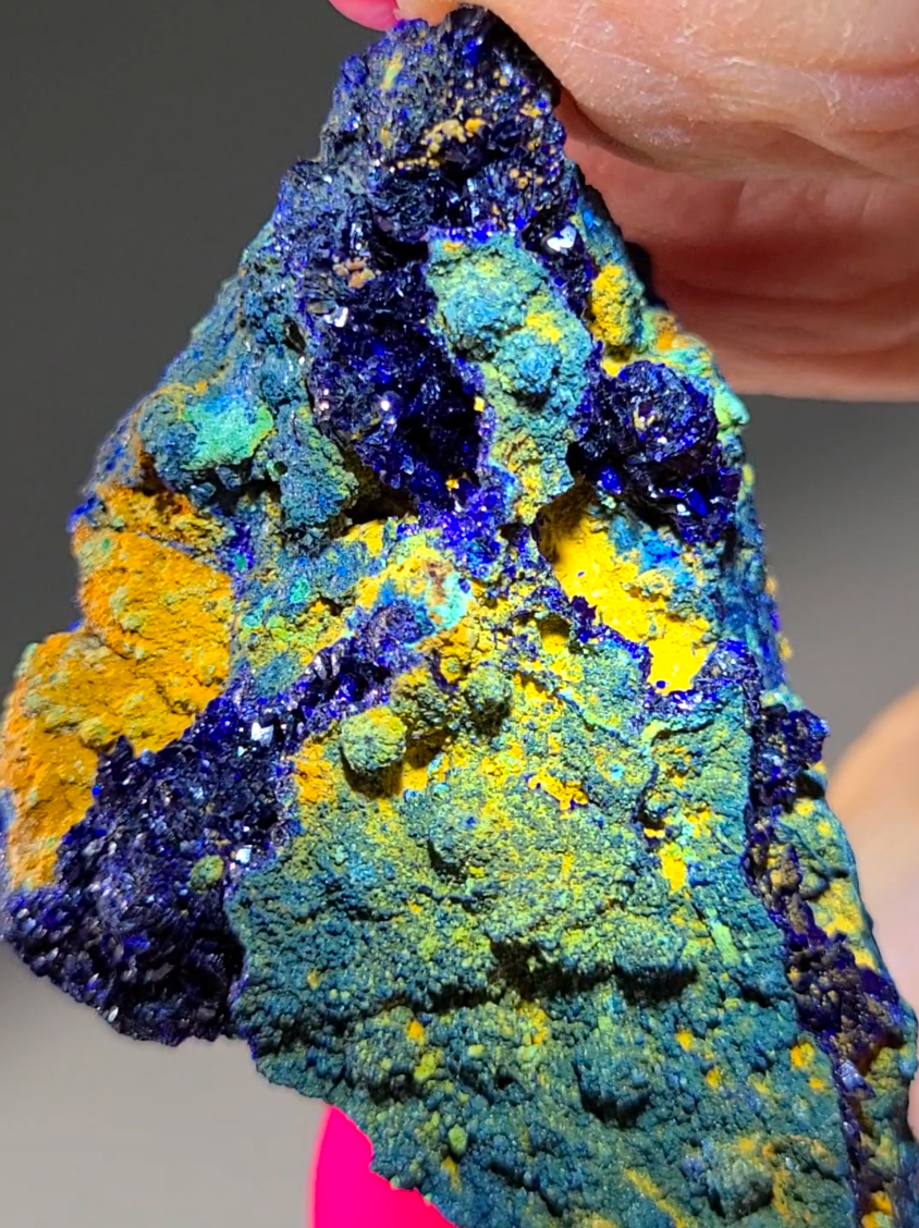 Royal blue azurite malachite chrysocolla specimen - AZ6