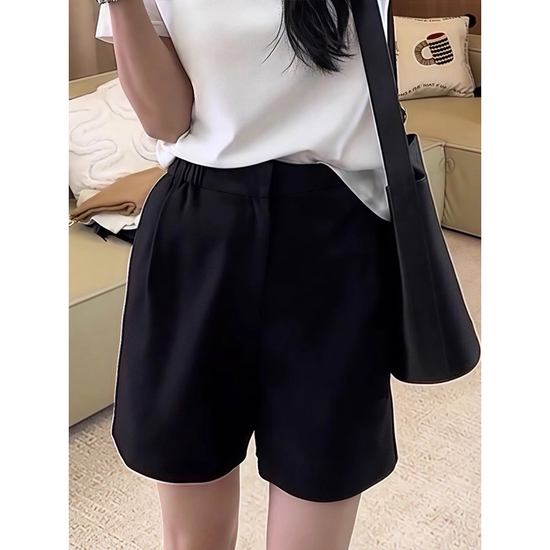 B459(16529) 韩版时尚后三角FASHION黑短裤 