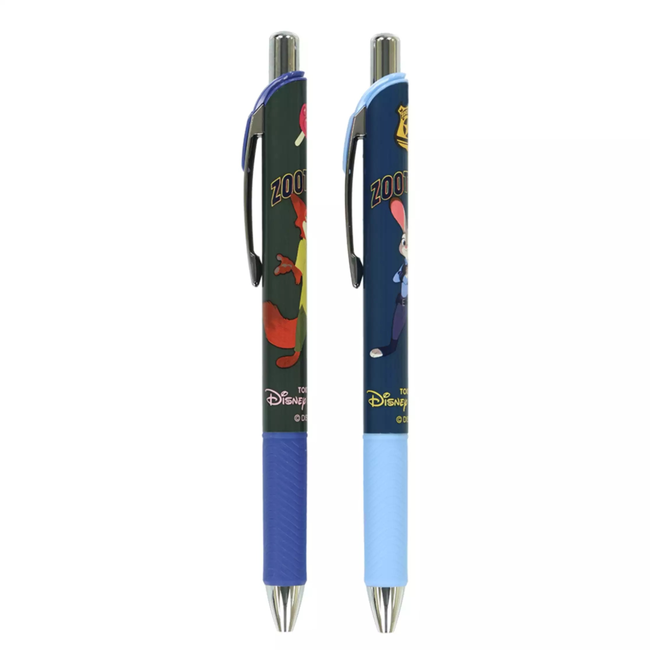 現貨｜【日本 Disney Store 限定】一套2枝 Zootopia 優獸大都會 日本製 Pentel EnerGel 0.5mm 啫喱筆 077836