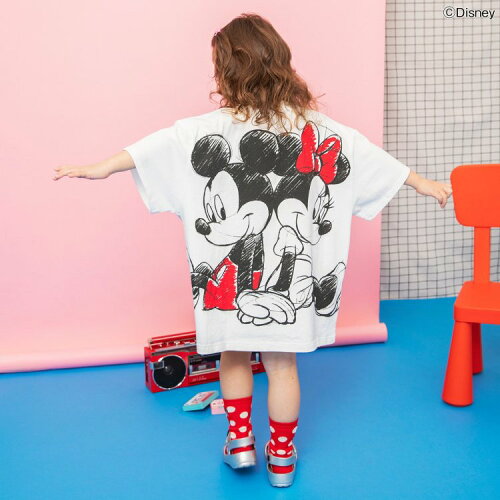 🆕【⭐訂購⭐】🇯🇵 日本直送 🌀#Mickey #Minnie oversized 大剪影 短袖TEE [2款選]🌀 [ELCA-0126][260401]