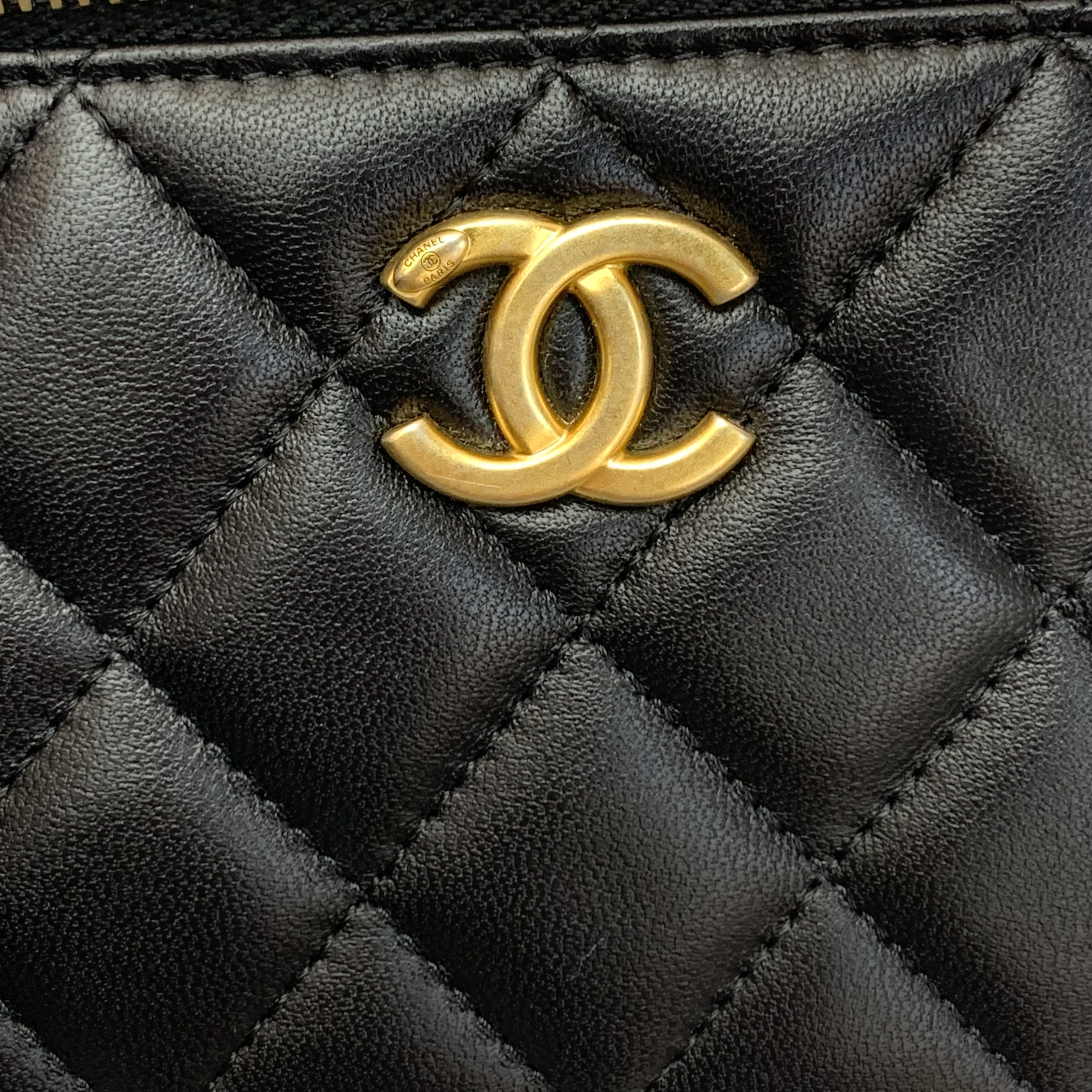 🪞帶鏡有膜新款 Chanel山茶花化妝包