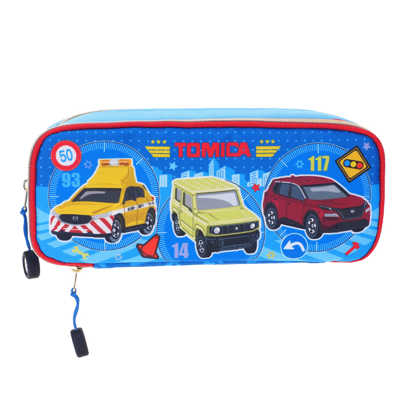 Tomica Double Zipper Pencil Pouch 雙拉鏈筆袋
