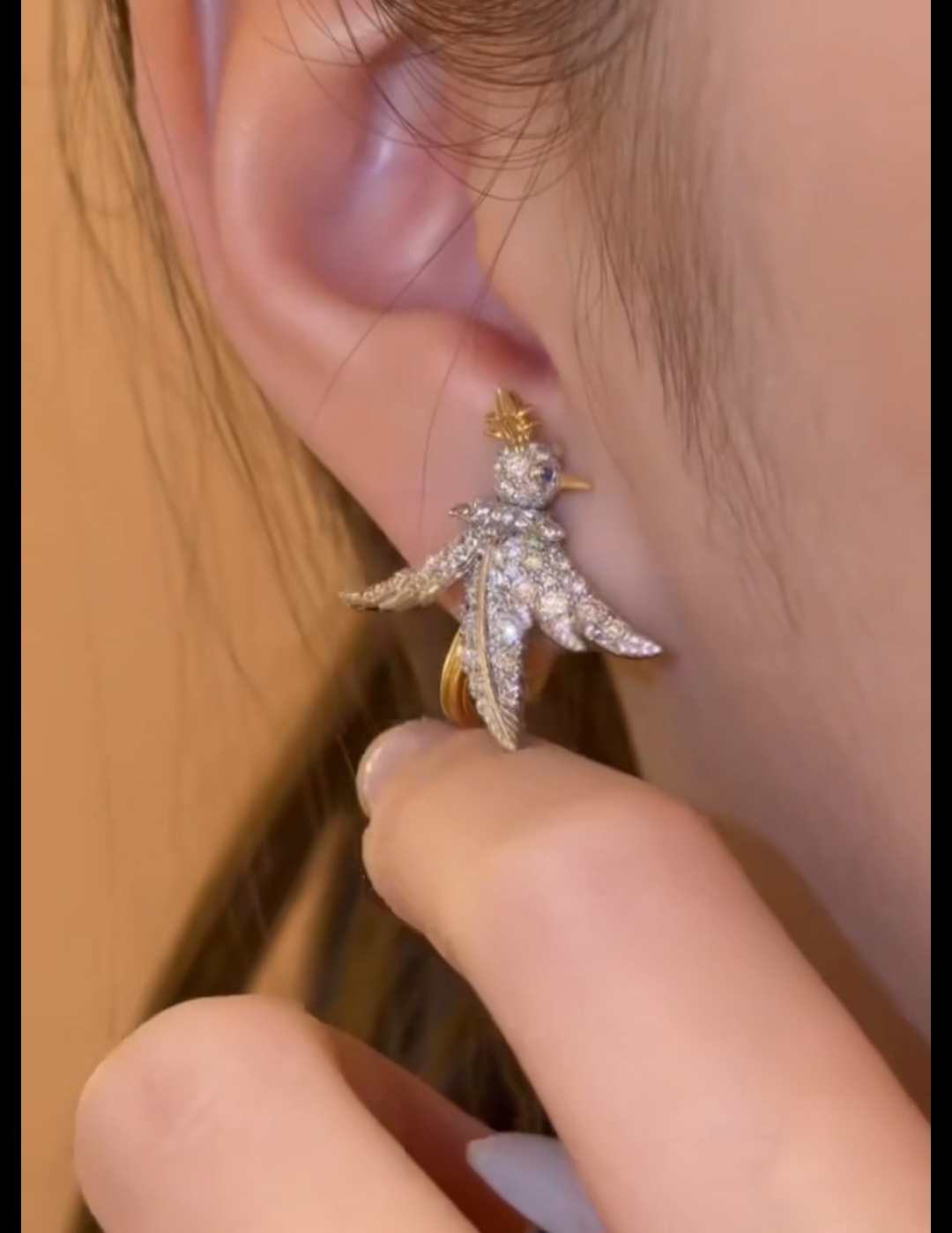 18K Diamond Earrings & 18K Diamond Ring (Deposit)