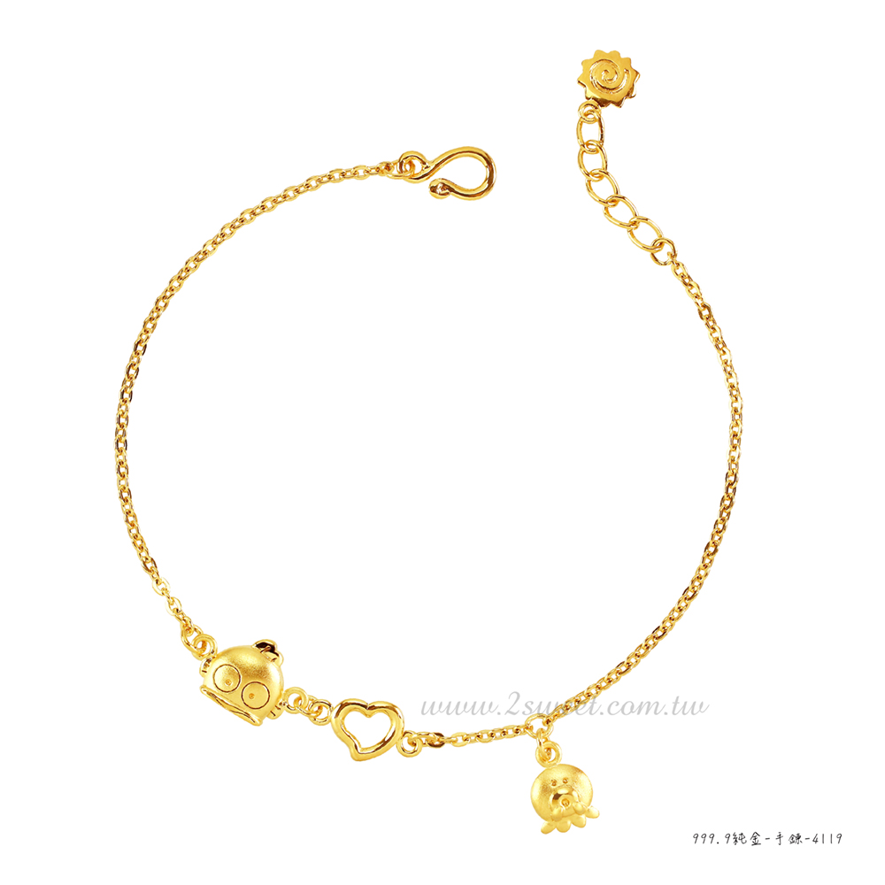 📦訂購 台灣代購 2sweet 甜蜜約定 Sanrio Hangyodon 水怪 黃金手鏈