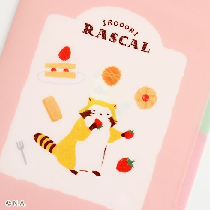 現貨｜IRODORI RASCAL 小浣熊 日本製 A5 3層 文件夾 Folder (甜品 QE205)