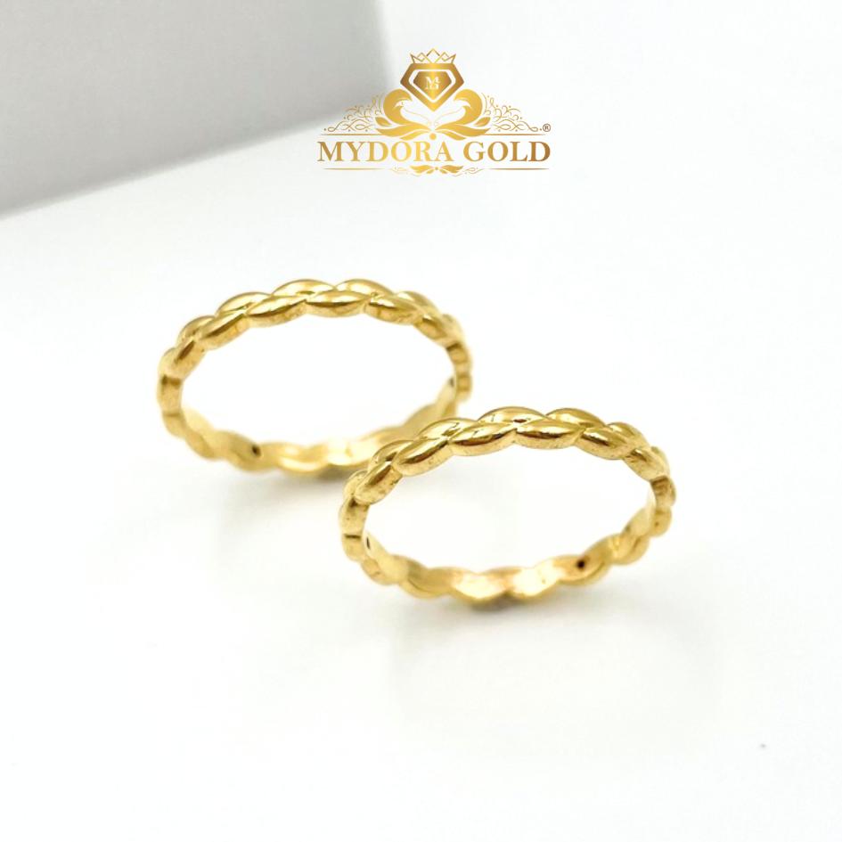 MYDORA Cincin Mini Golden Rope (5G) l EMAS 916/ 22K