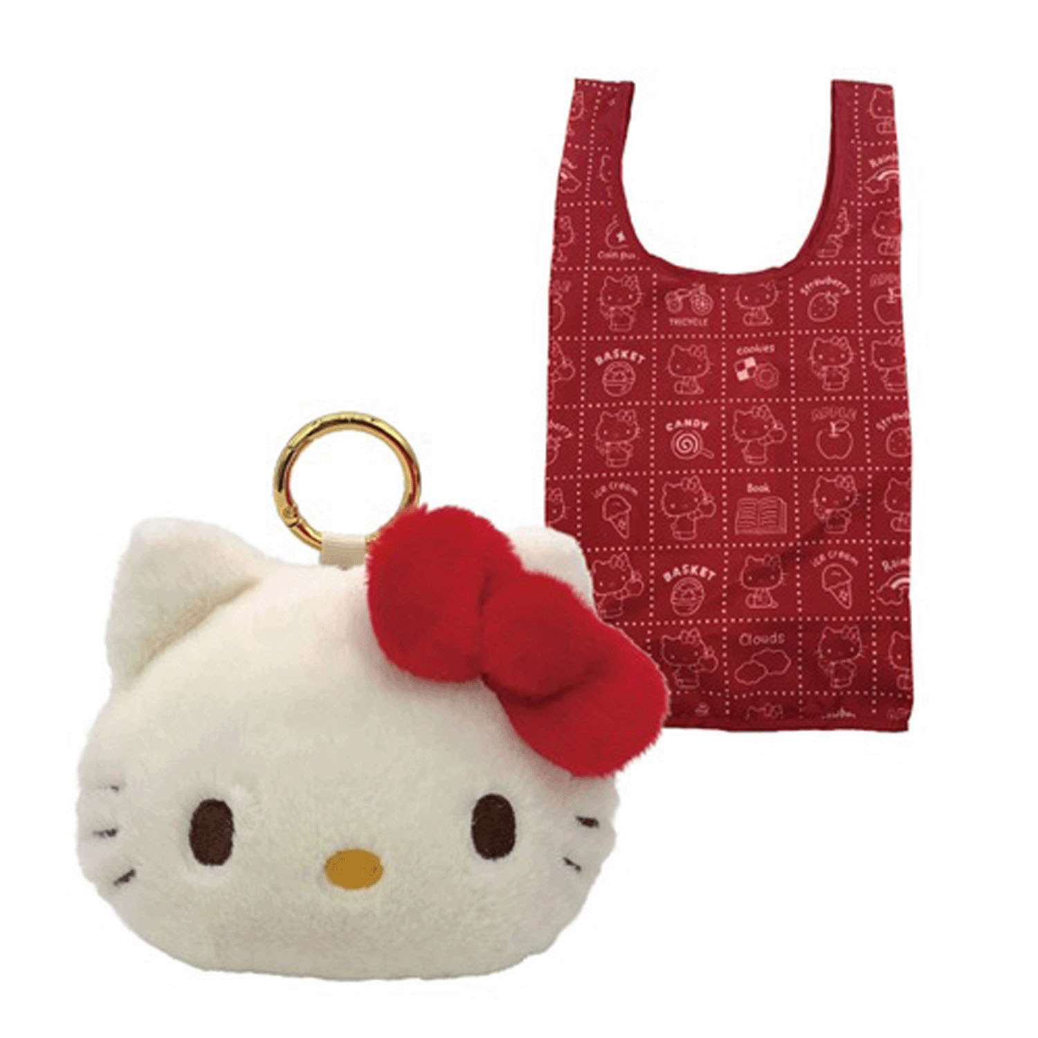 Sanrio - 公仔環保袋 (Hello Kitty大頭款)