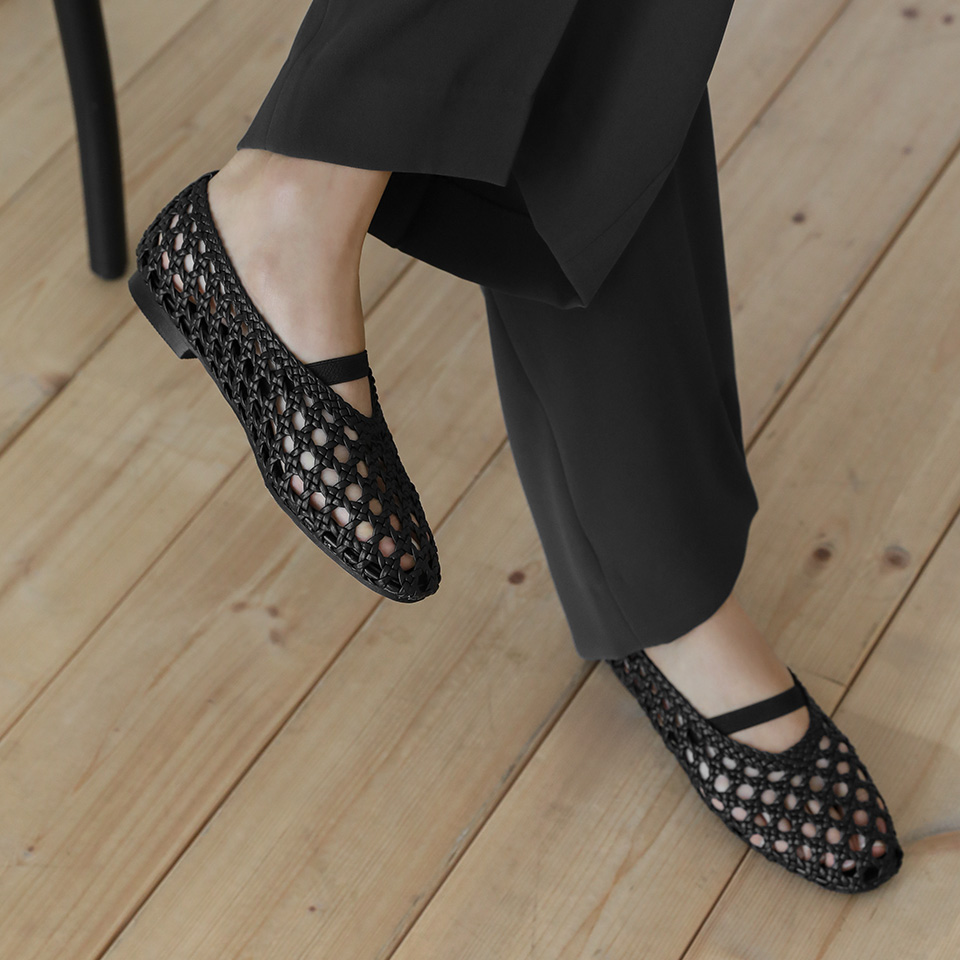 [代購] Sappun Bernard Raffia Flats (1cm)