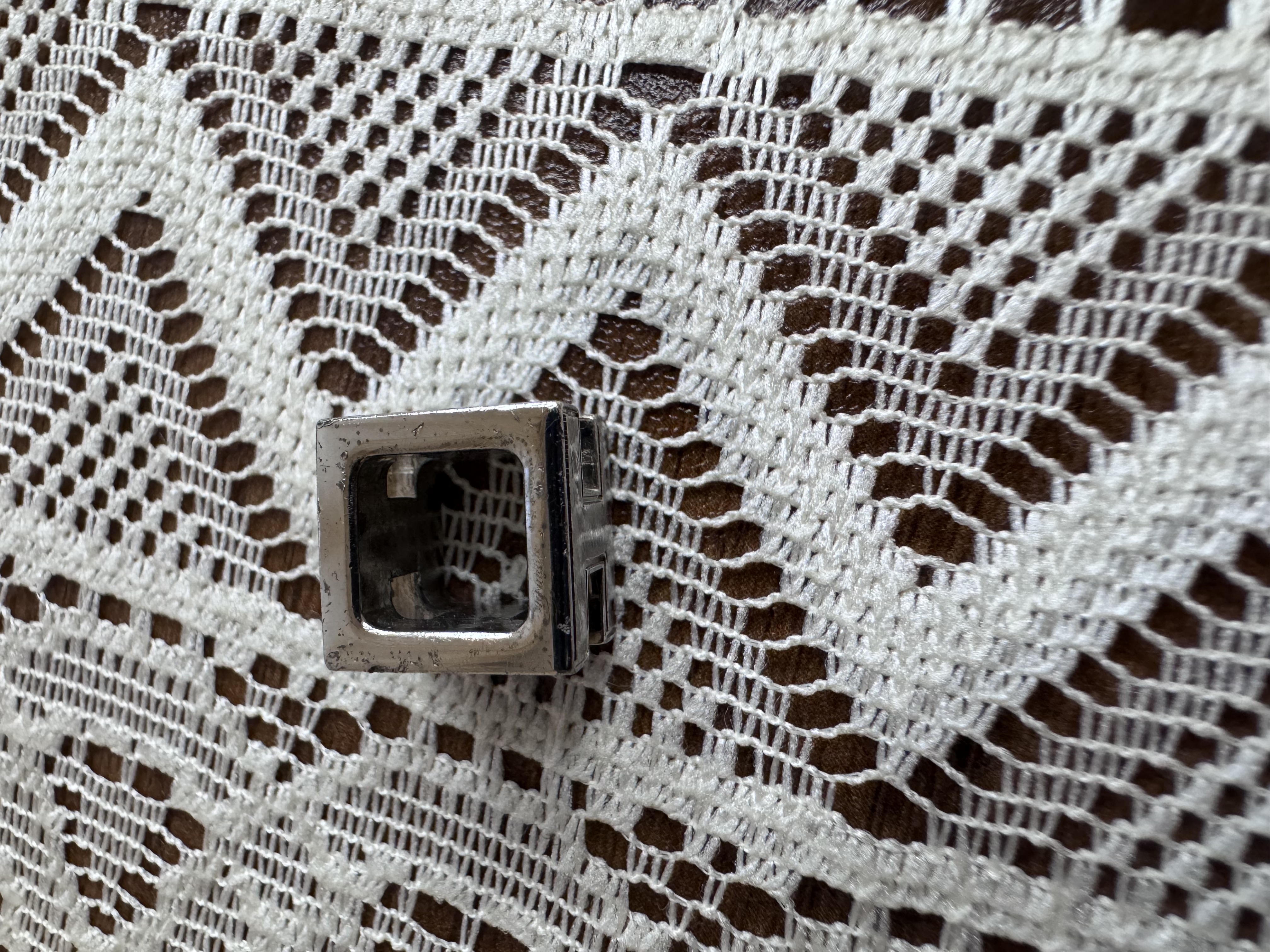 Hermes Lacquer Cage d'H Pendant Necklace