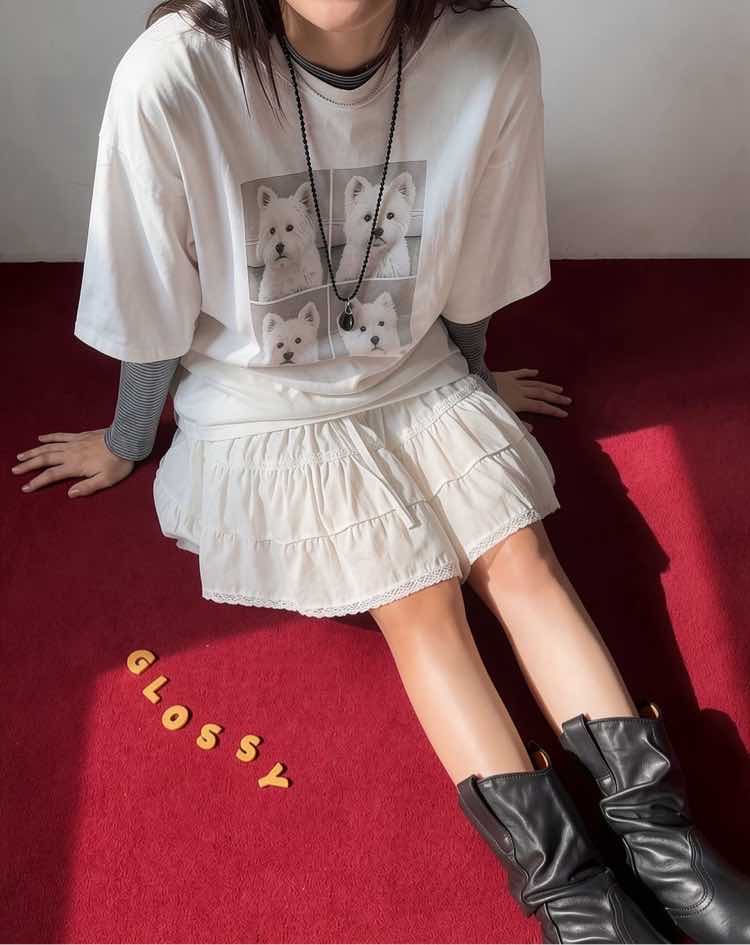 221525 四格狗仔Tee