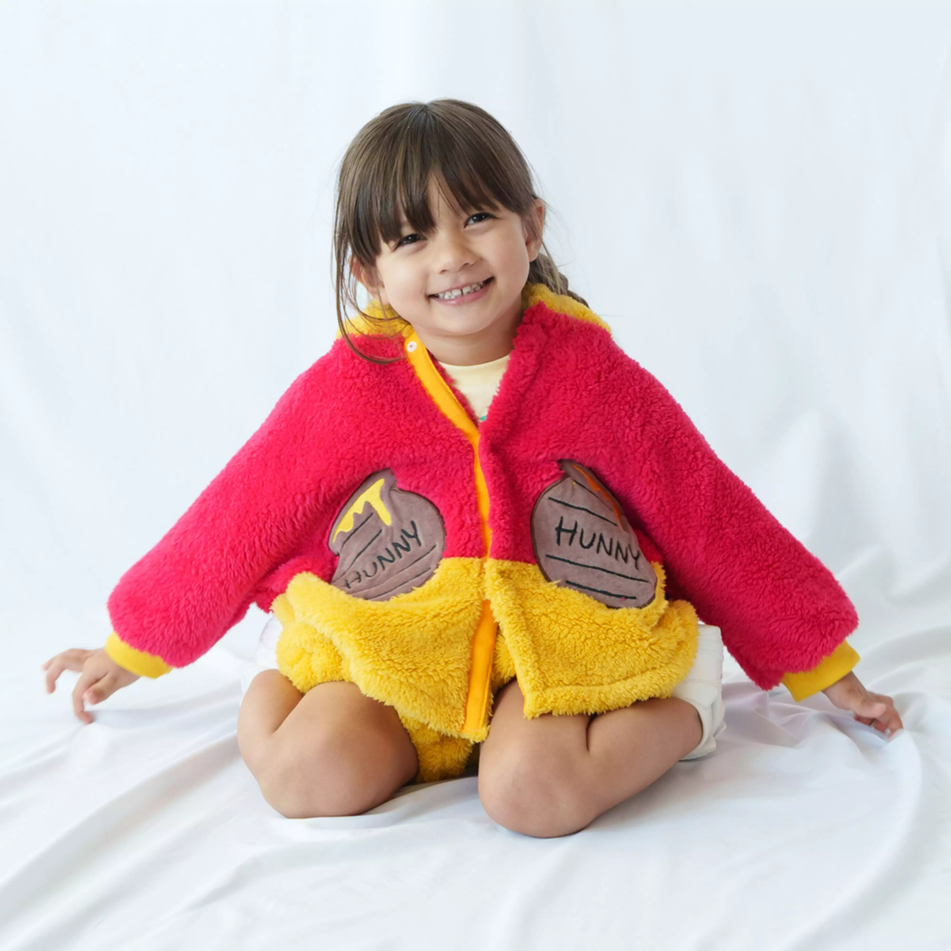 🌸 【預訂】Pooh BREEZE 長袖毛毛外套<90-100> - Kids' Warm Goods