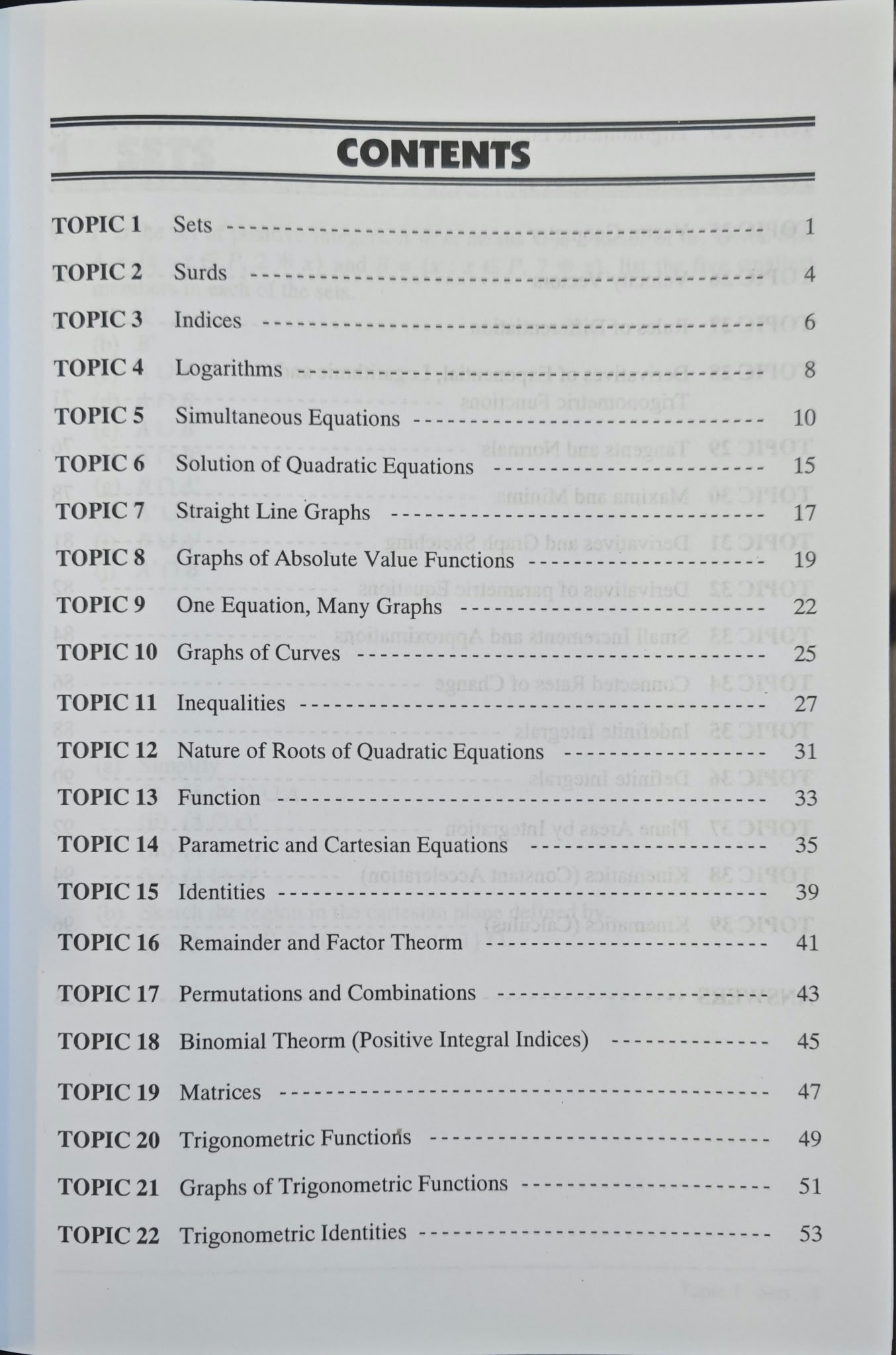Challenging Exercises on Additional Mathematics for Upper Secondary + Solutions