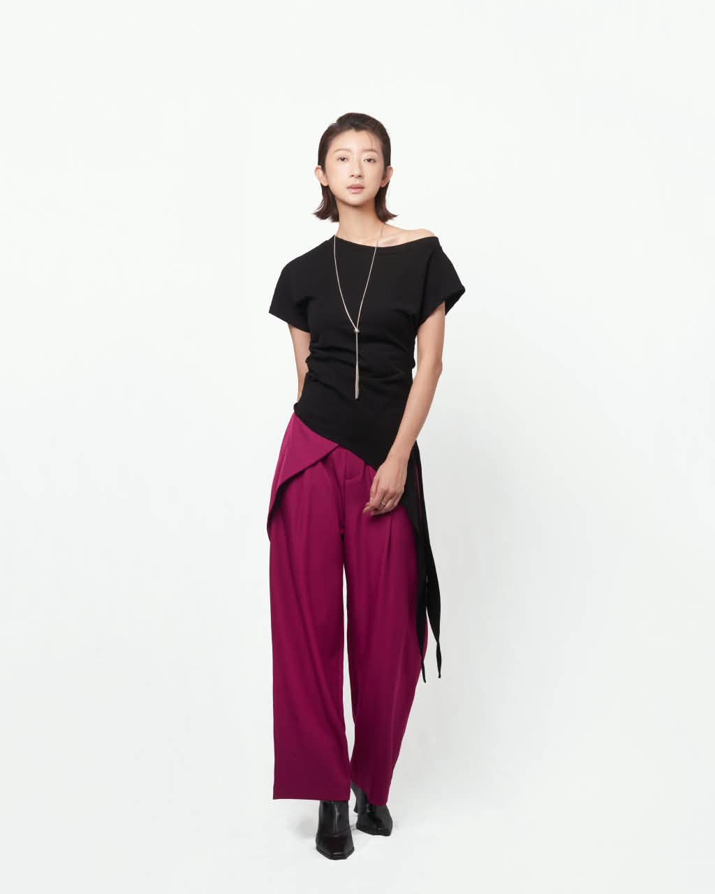 VIL-LP886059 FLIP HIGH WAIST PANT