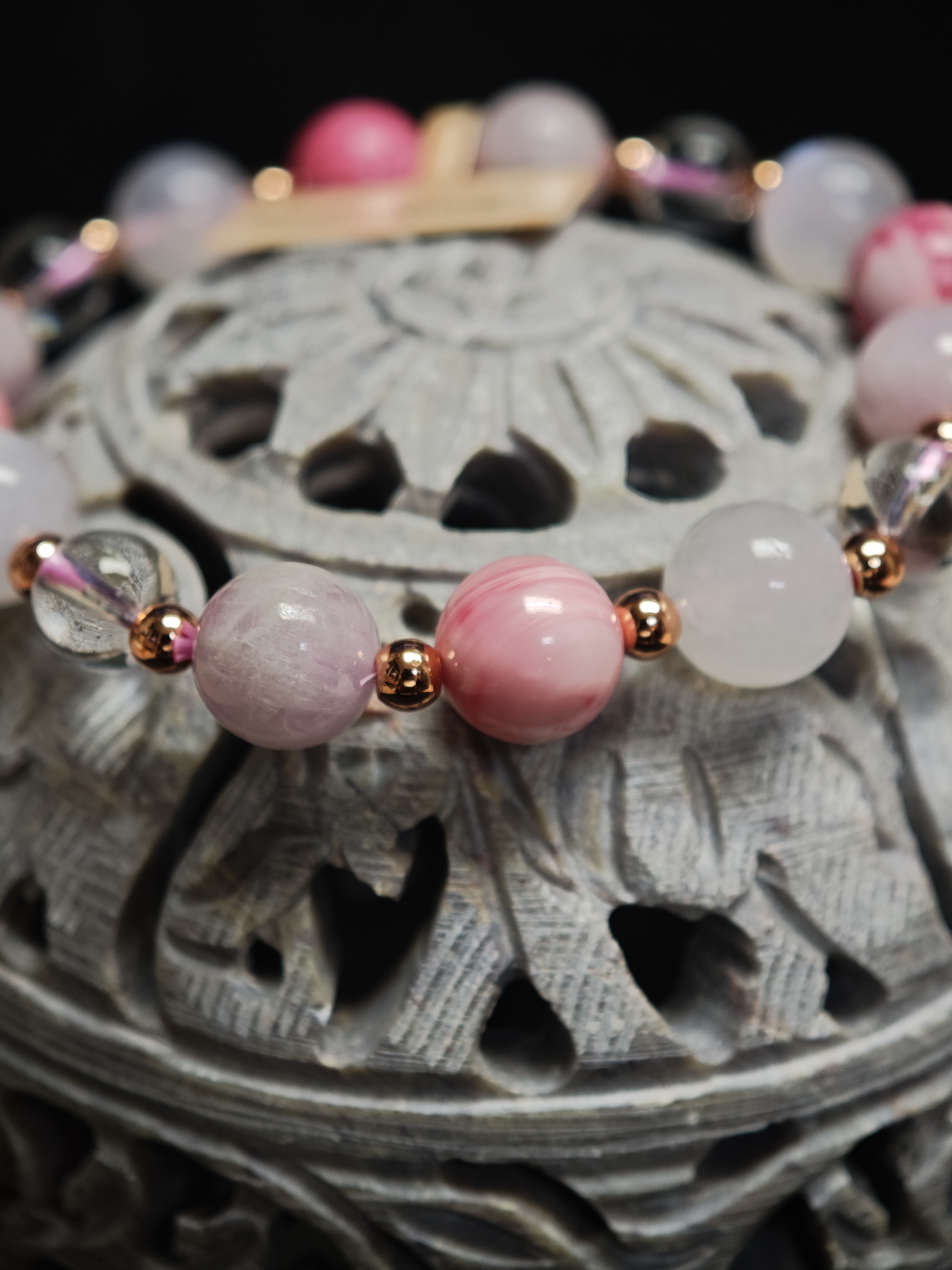 ✨新品DIY水晶手串✨✨👑女王貝✨🌕月亮石✨🔮紫鋰輝✨⚪白水晶✨