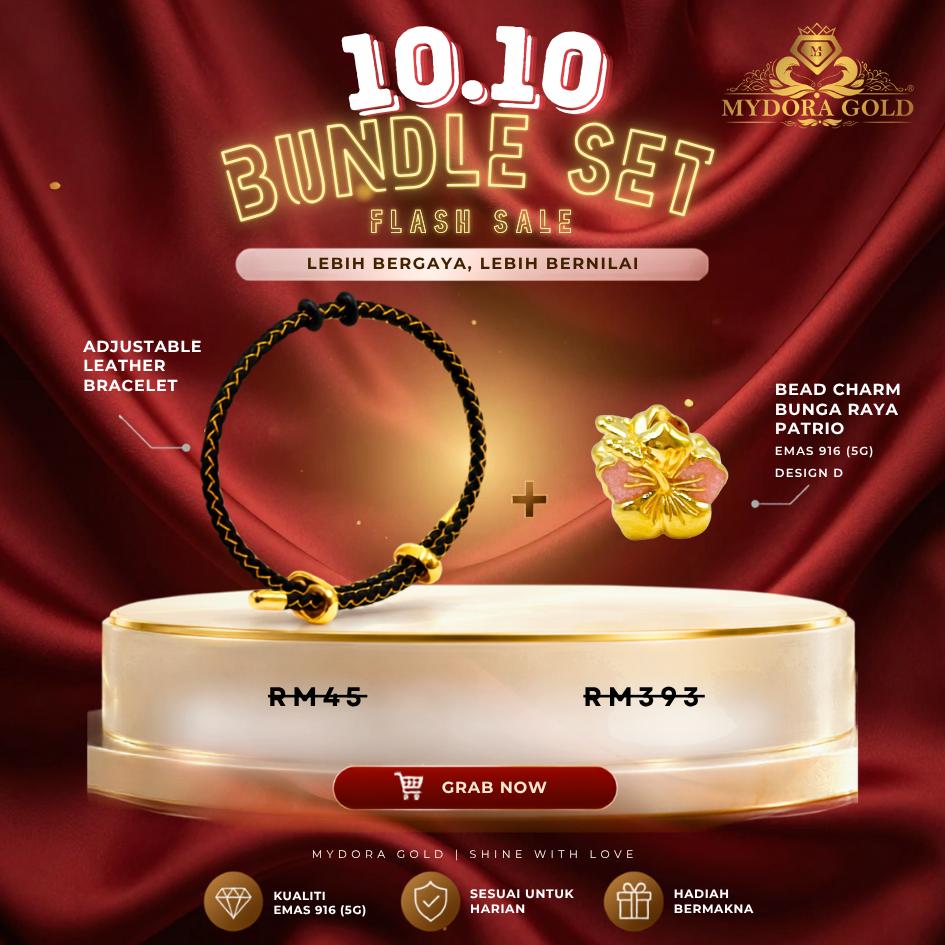 BUNDLE DEAL_MYDORA EMAS 916 CHARM BEAD GOLDEN DEAL l EMAS 916/22K