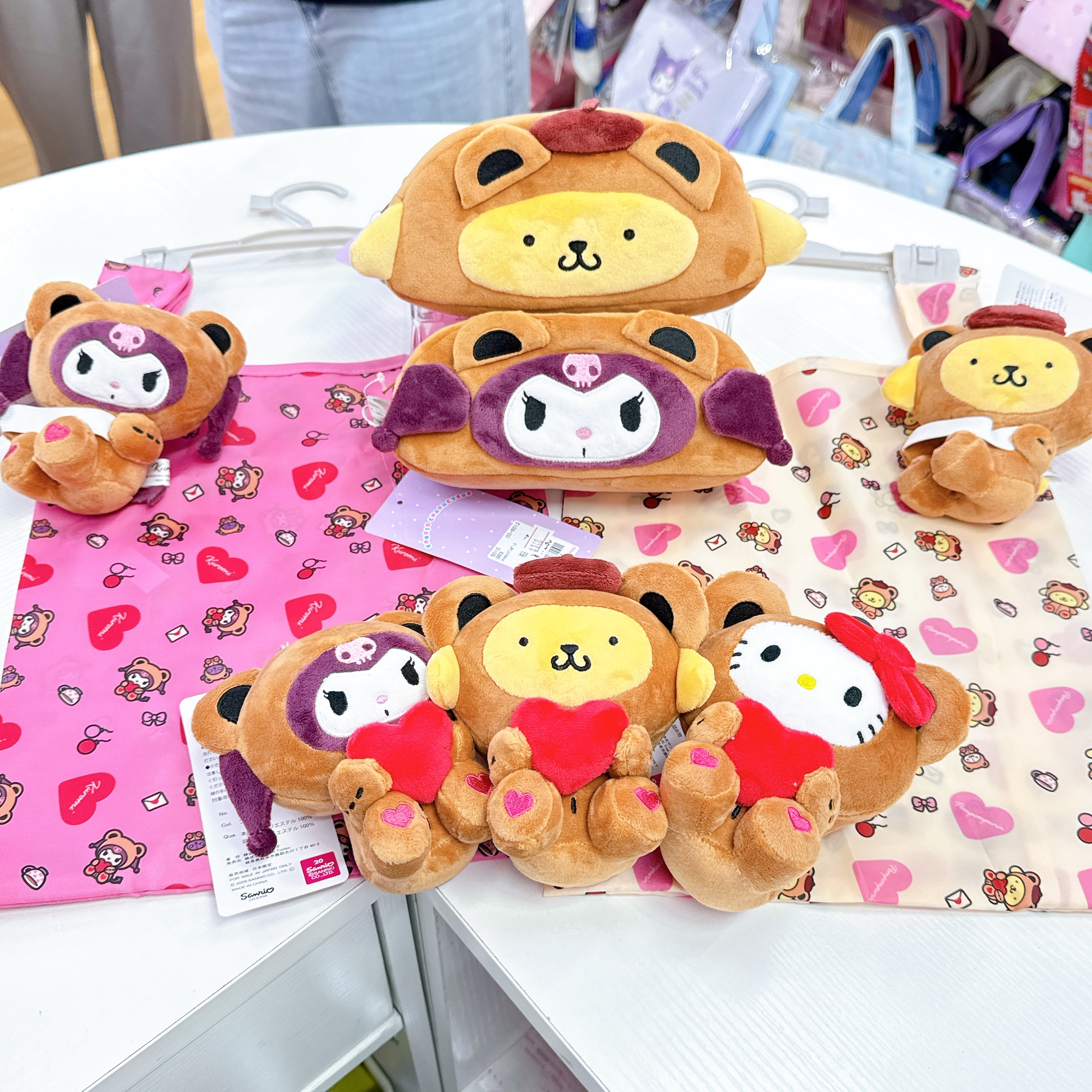 日本直送sanrio限定版熊仔系列環保袋/公仔掛飾/化妝袋