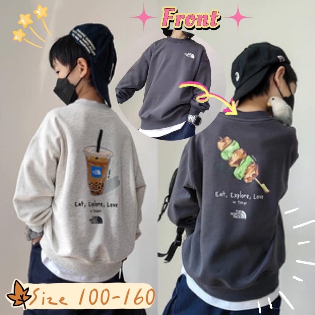 日系2色大小童線圈衛衣 