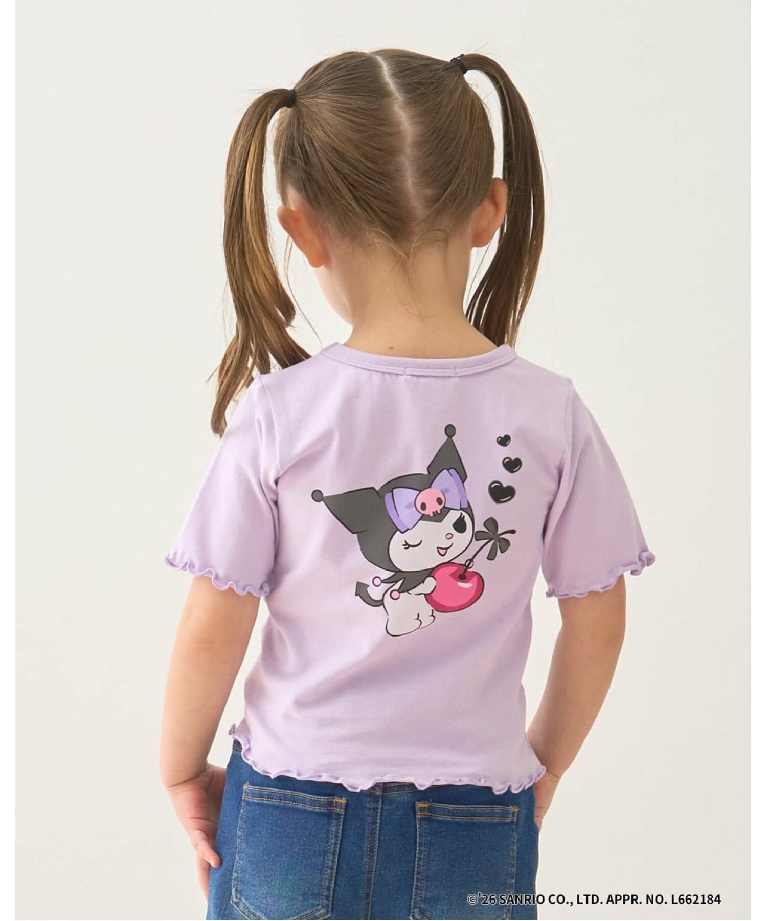 🆕【⭐訂購⭐】🇯🇵 日本直送 🌀🇯🇵 日本直送🇯🇵 #Kuromi 縷空心形領 褶邊袖 短袖Tee［4款選］🌀 [ELCA-0114][260327]