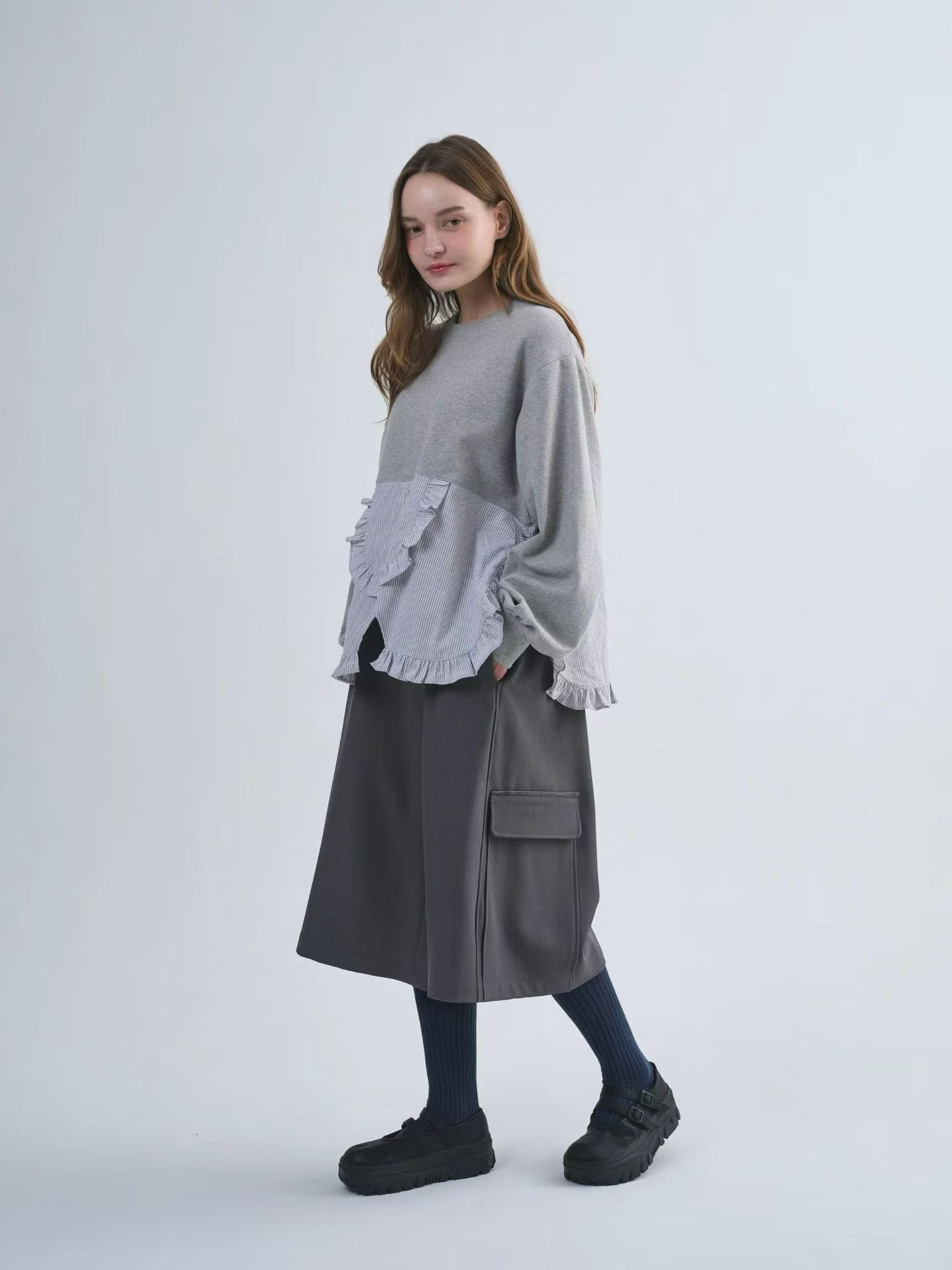 RU YO ruffle 恤衞衣