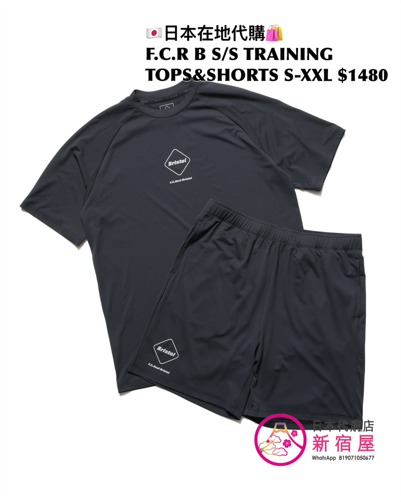 F.C.REAL BRISTOL S/S TRAINING TOP&SHORTS