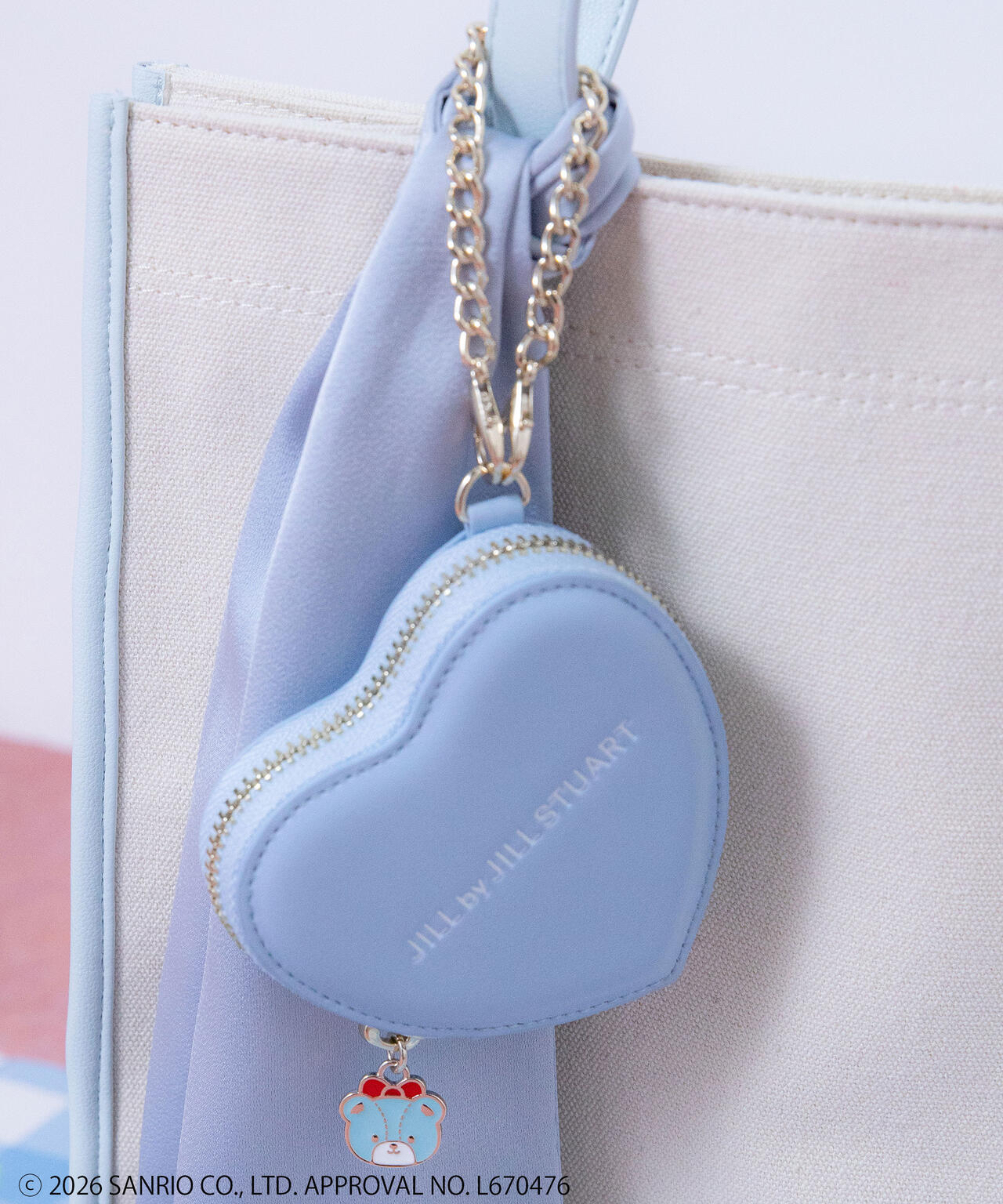 🎀【預訂】 JILL by JILL STUART Tiny Chum Collaboration Pouch Charm - Blue