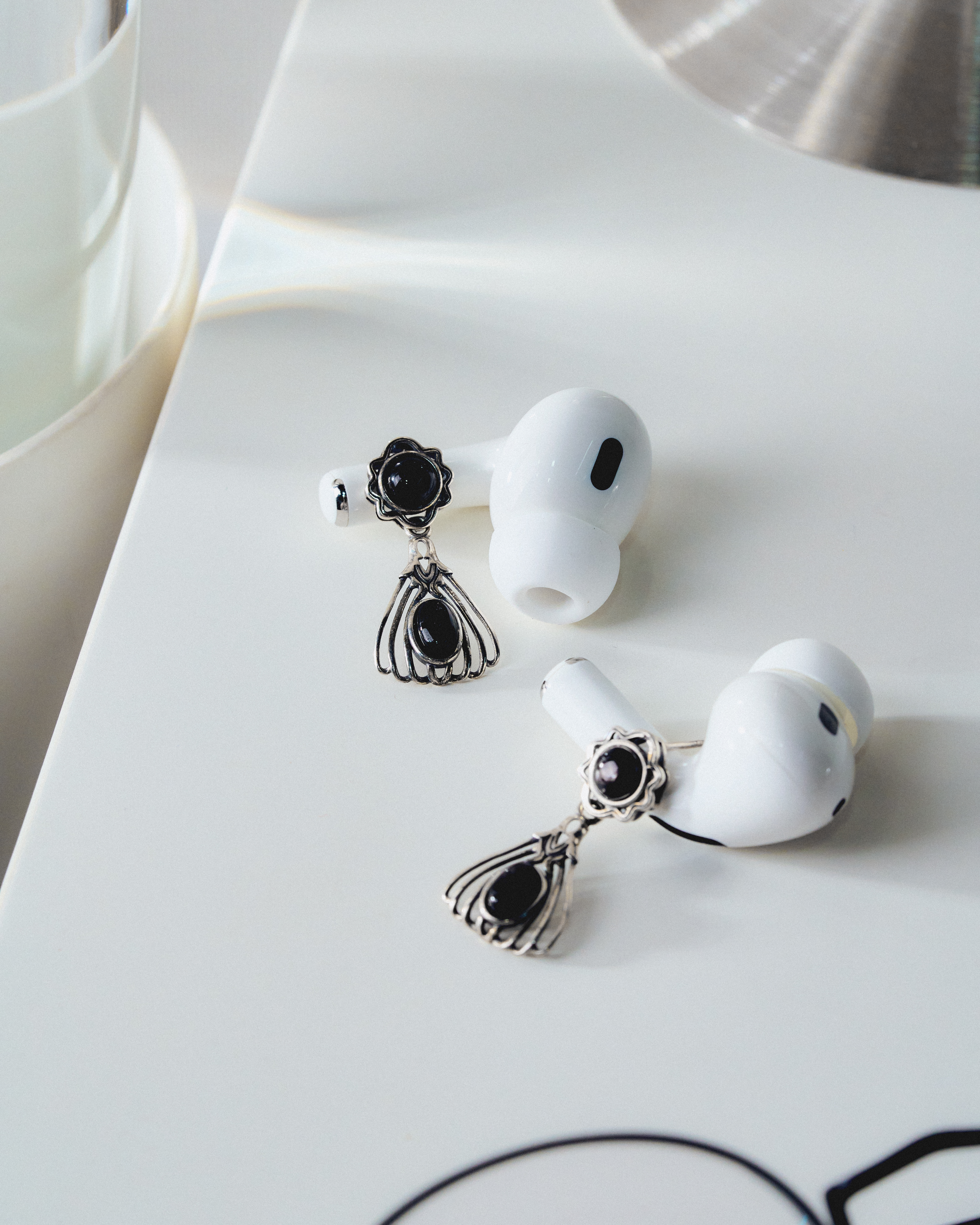 B&W Earring