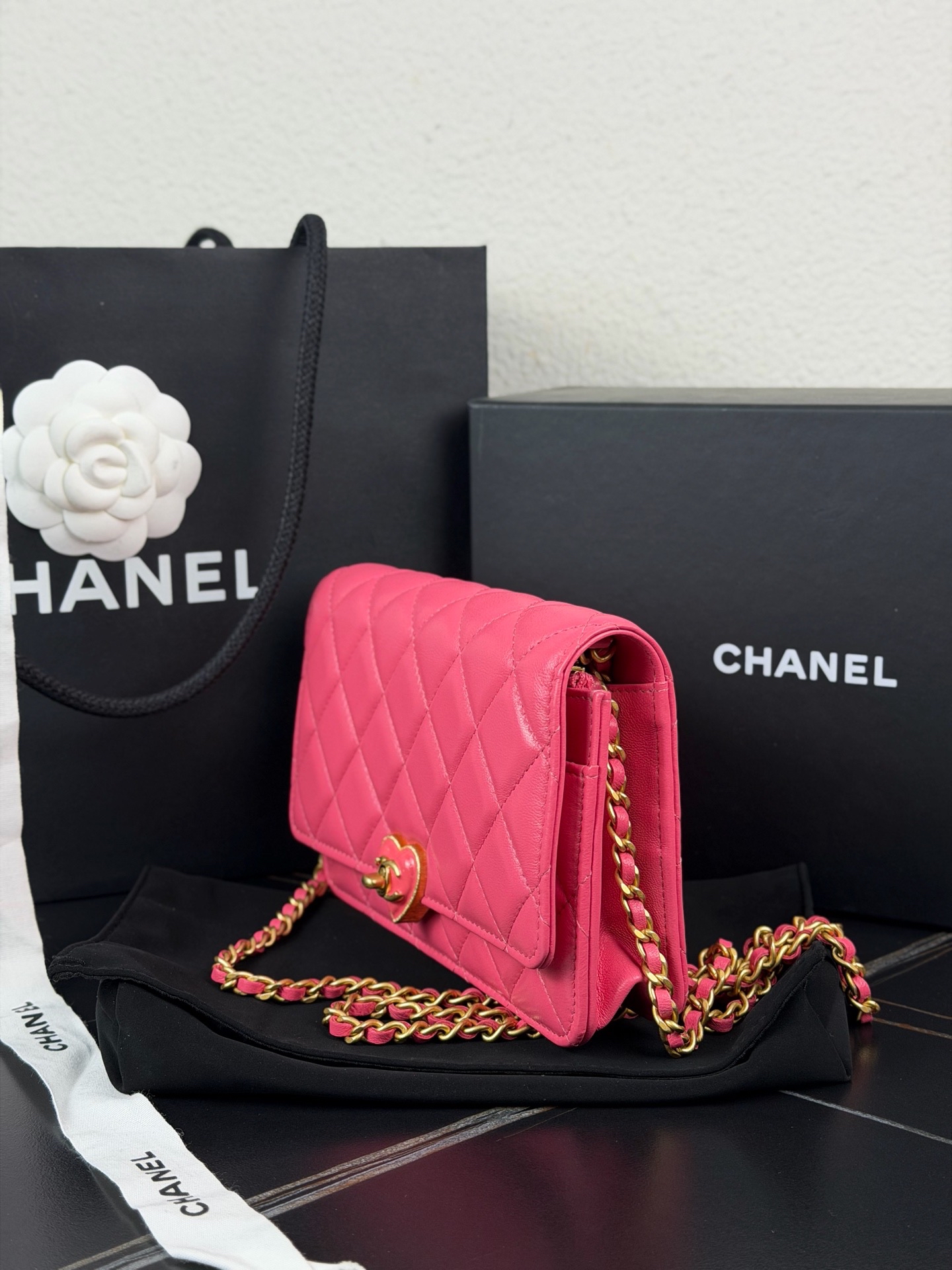 【預訂貨品】CHANEL 23s 粉色小羊皮 woc💳芯 片款