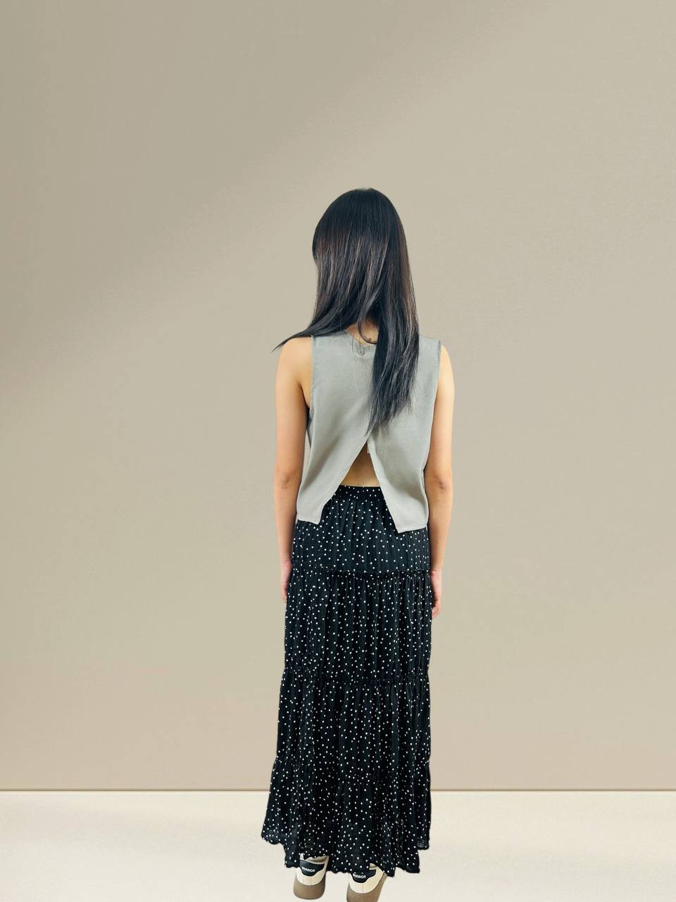 W6031 - Tiered Maxi Skirt