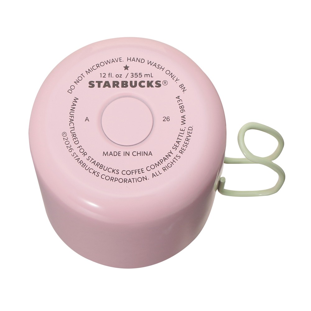 《日本🇯🇵 STARBUCKS 2026 Feel the Breeze 限定系列》粉紅不銹鋼馬克杯 355ml