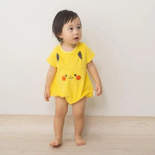 🇯🇵預訂 日本直送🇯🇵Monpoke比卡超立體耳朵毛巾料短袖包屁衣