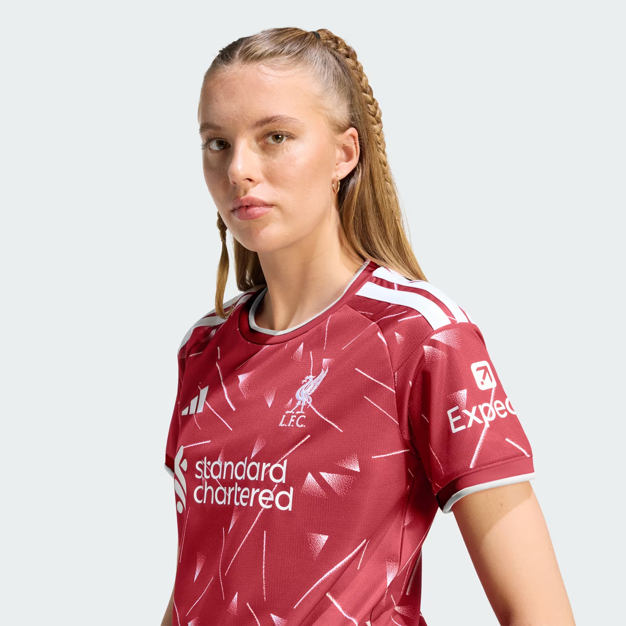 🔴⚪重塑八十年代經典 Adidas Liverpool 利物浦 2026-27 女裝主場球迷版球衣 (可加印字章) KB8256