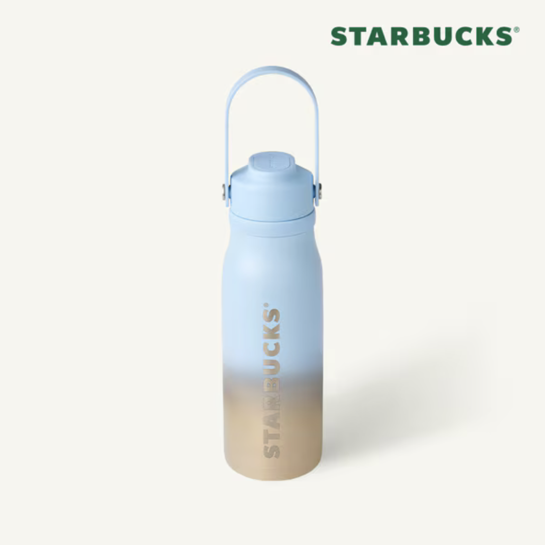 夏季海洋系列｜ 韓國 Starbucks 星巴克 可手提 不鏽鋼 保溫 保冷 杯｜Summer Rally Tumbler