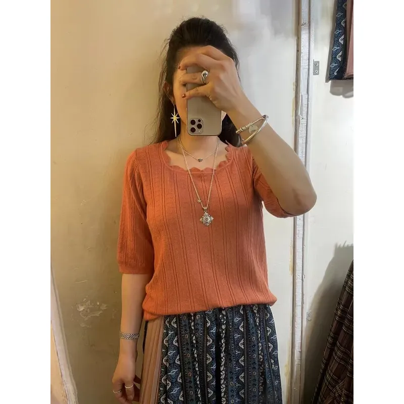 特價💥波浪圍領線仔top【六色入】