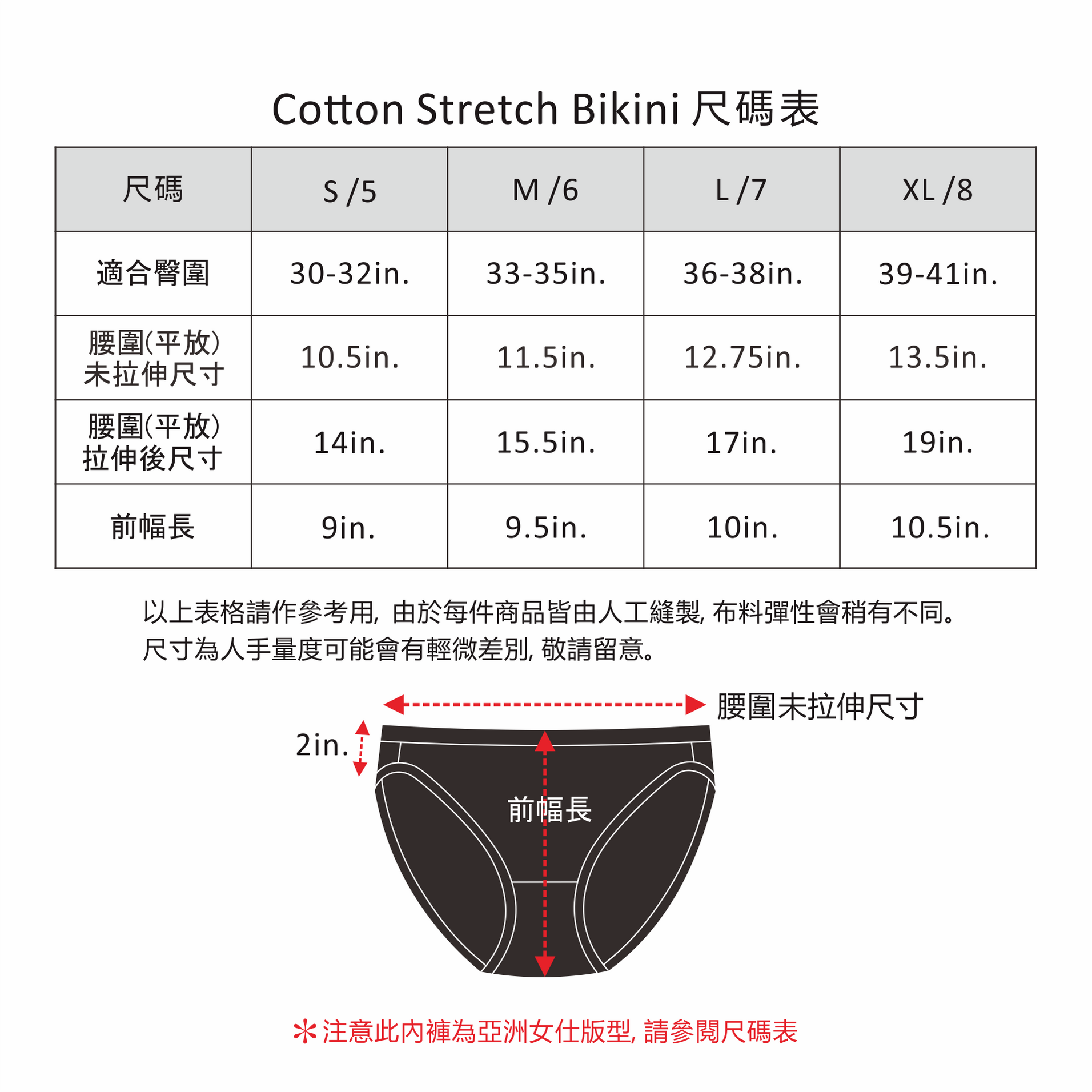 王牌】6件裝I 低腰純棉內褲it-se-bit-se Low-Cut Tanga